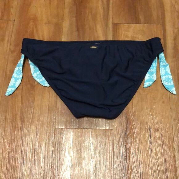 Tommy Hilfiger Navy Floral Bikini Bottoms Size 12 - Picture 2 of 4